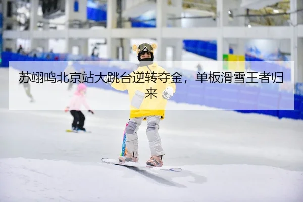 苏翊鸣北京站大跳台逆转夺金，单板滑雪王者归来
